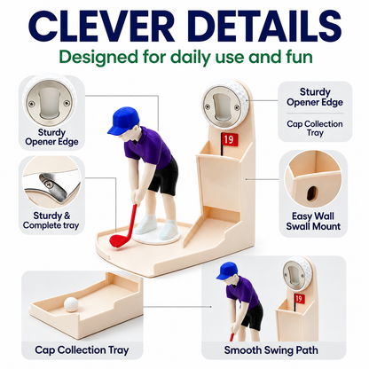 Novelty Golf Bottle Opener
