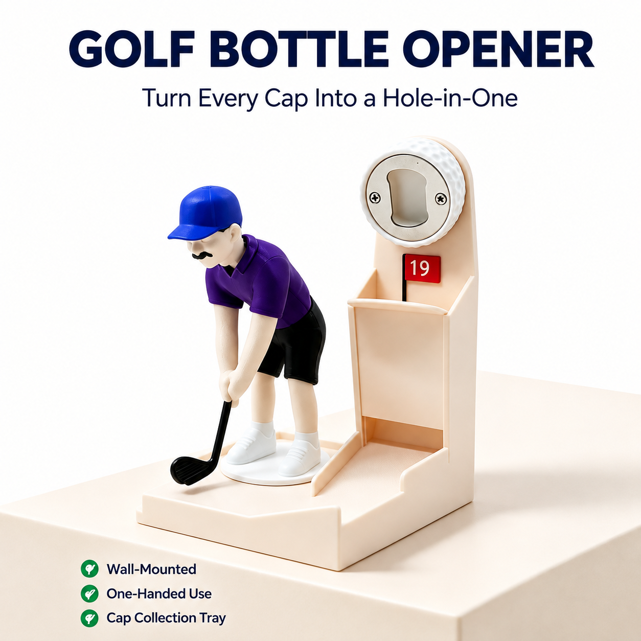 Novelty Golf Bottle Opener
