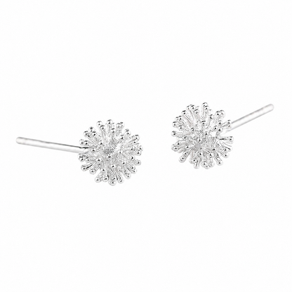 Dandelion Motif Stud Earrings