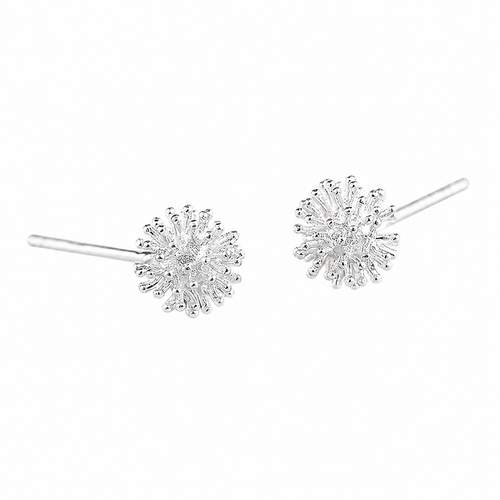 Dandelion Motif Stud Earrings