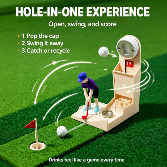 Novelty Golf Bottle Opener