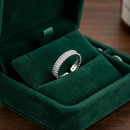 Minimalist Sparkly Open Band Ring