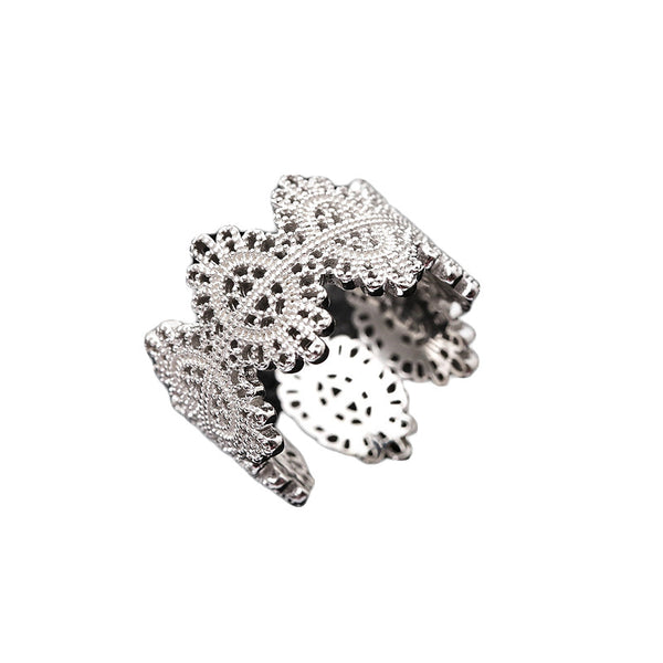 Vintage Cutout Lace Pattern Ring