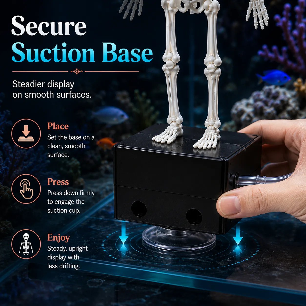 🔥 60% OFF — Dancing Skeleton Aquarium Bubbler