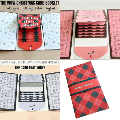 🥳2026 HOT SALE🥳💞50K+ SOLD! 🎁Creative Christmas Waterfall Gift Card Booklet